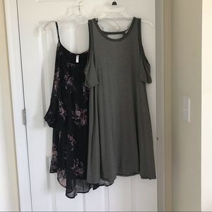 Bundle! 2 shoulder cut out dresses!